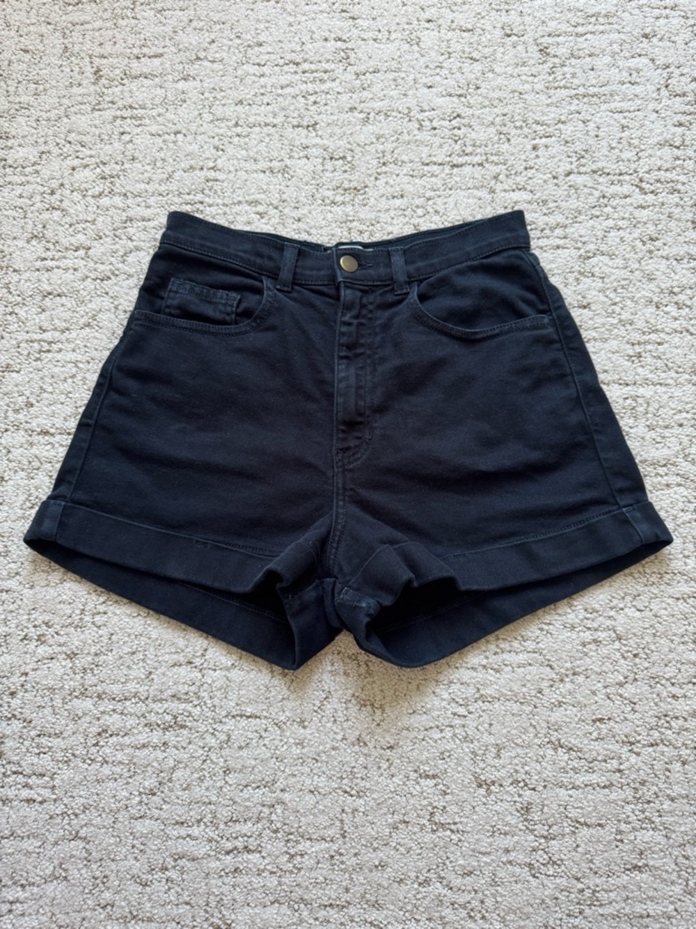 American Apparel Black Jean Shorts
